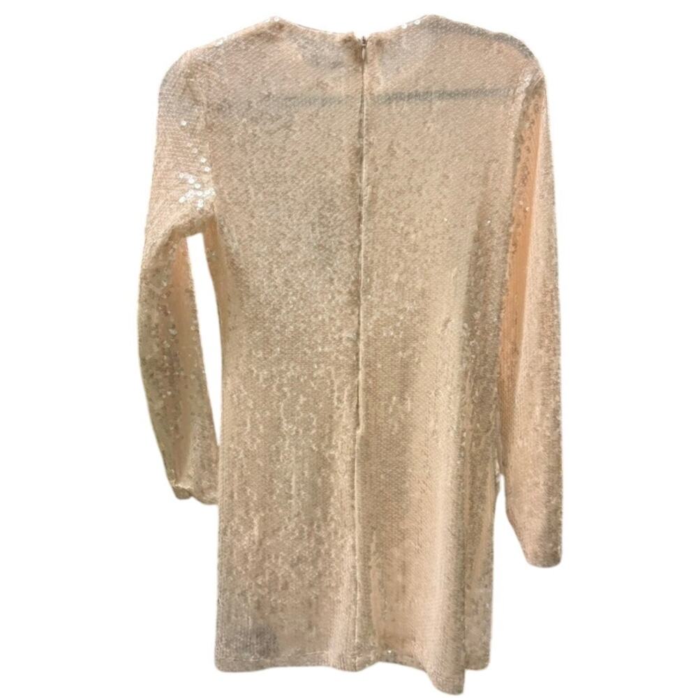 Gianni Dress Sequin Mini Long Sleeve Party Size Small Bachelorette Homecoming - Picture 4 of 6